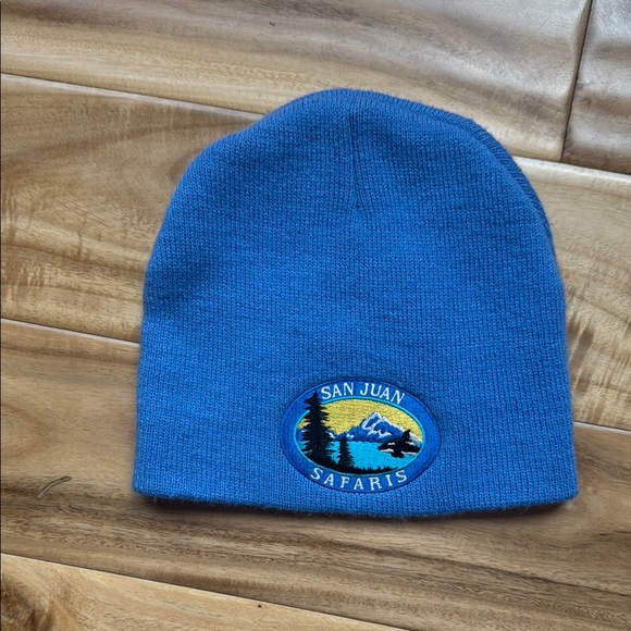 San Juan Safaris Accessories - Blue Beanie with San Juan Safaris Patch